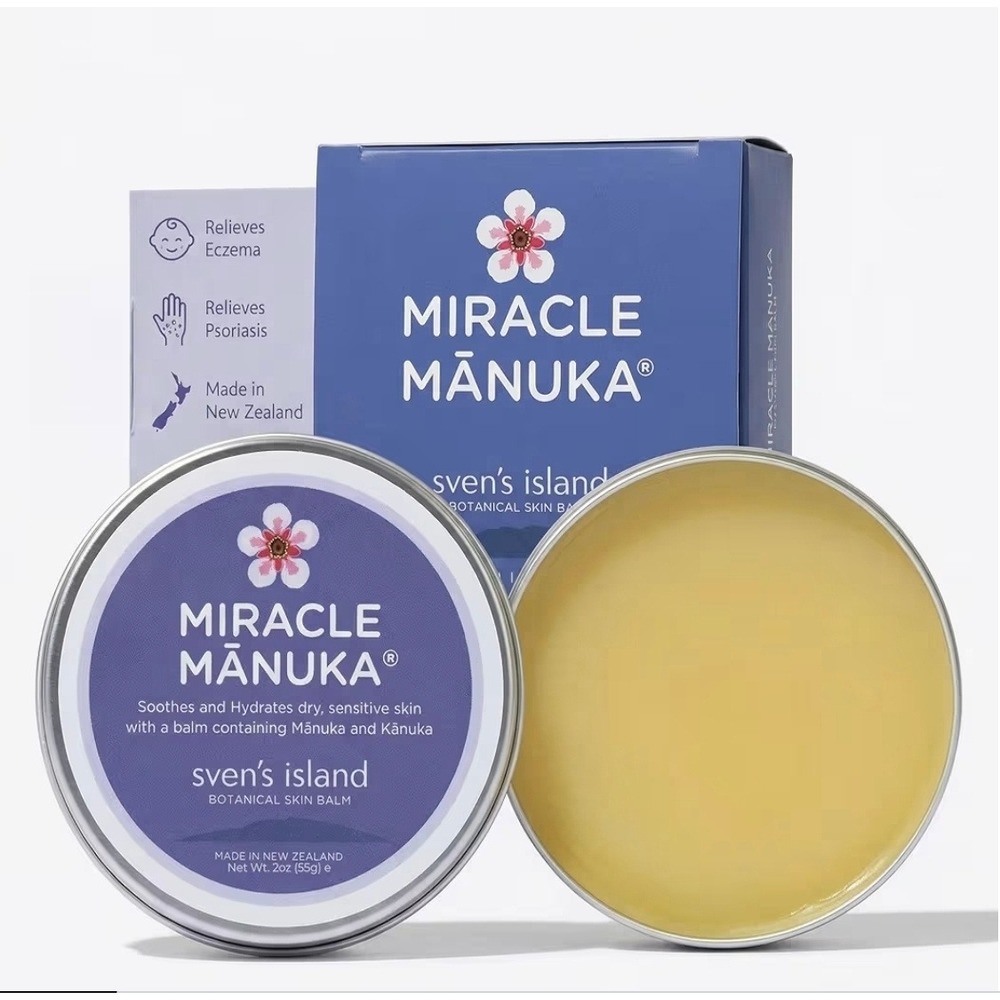 Svens Island Miracle Manuka Botanical Skin Balm 3.5oz New Zealand Dry Skin Care